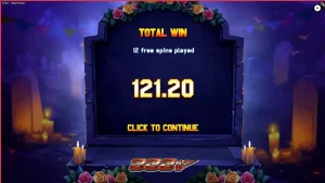 Tampilan visual slot Skull Fiesta dengan tema Day of the Dead