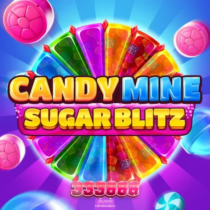 Tampilan visual ceria dan penuh warna dari slot Candy Mine Sugar Blitz